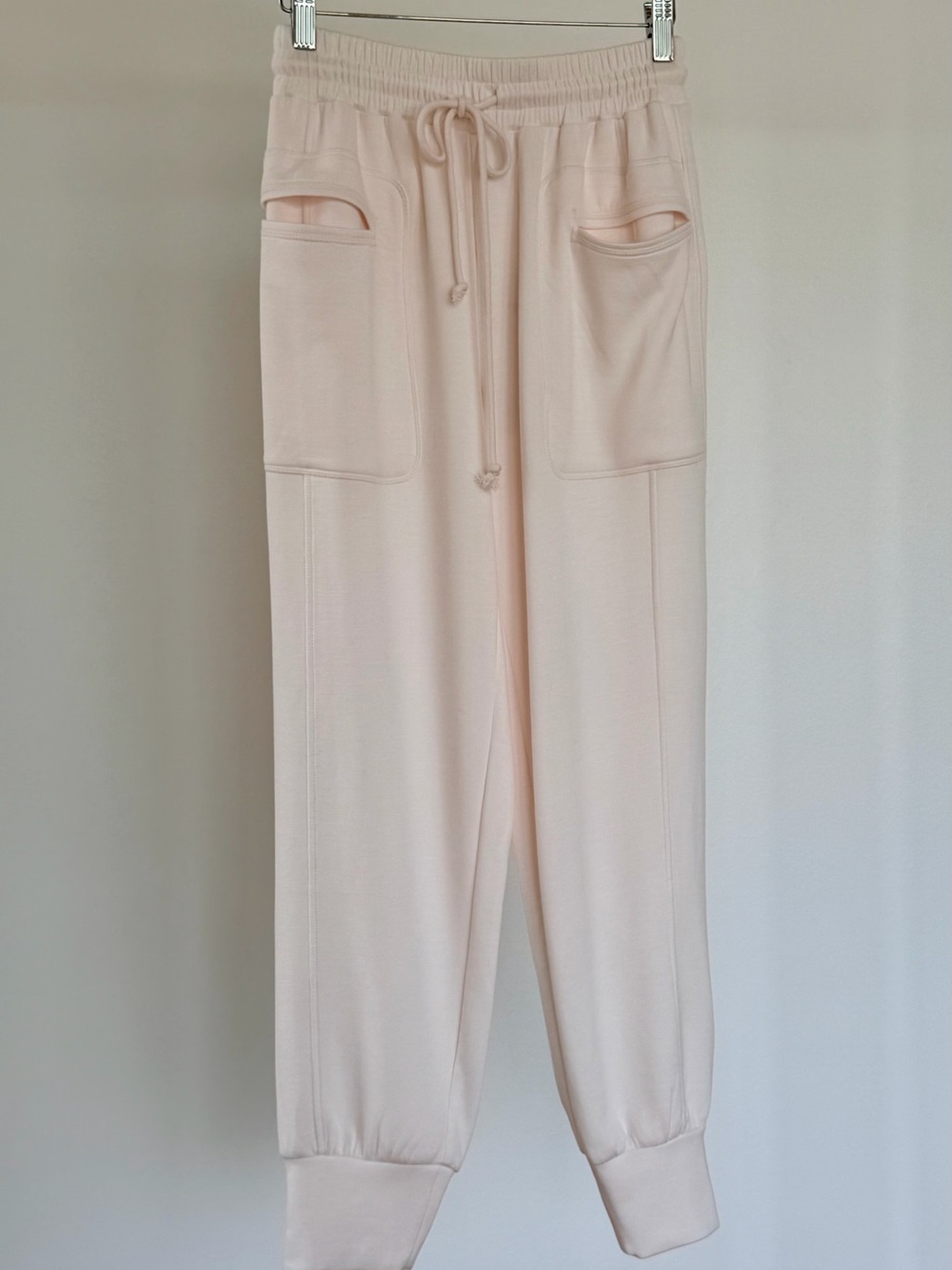 NWT Daily Practice by Anthropologie 
Fleece Joggers - Cream Blush XS